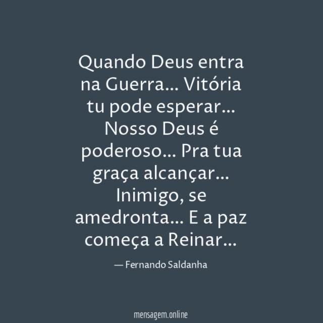 Quando Deus entra na Guerra