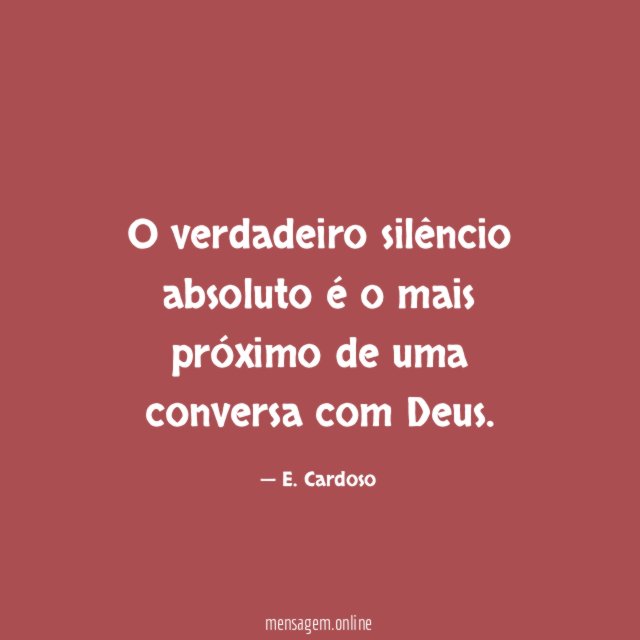 O verdadeiro silêncio absoluto é o mais próximo
