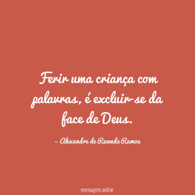 Ferir uma criança com palavras