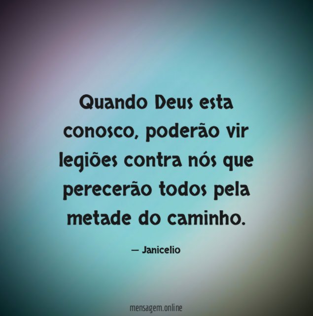 Quando Deus esta conosco