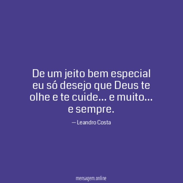 De um jeito bem especial eu só