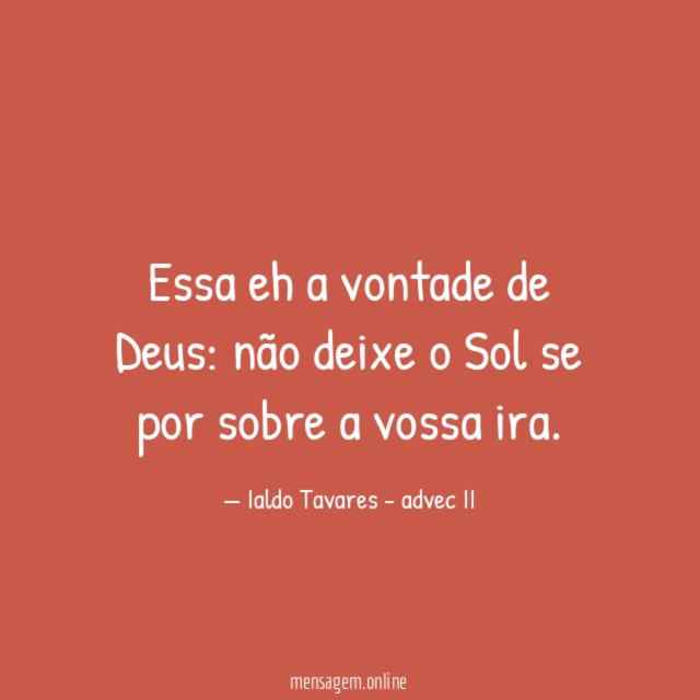 Essa eh a vontade de Deus