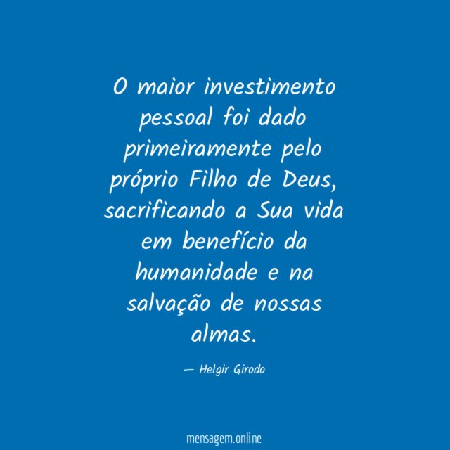 O maior investimento pessoal foi dado primeiramente pelo