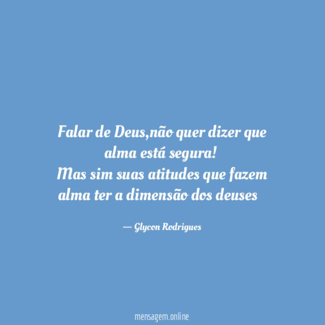Falar de Deus
