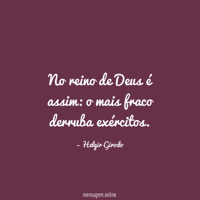 No reino de Deus é assim