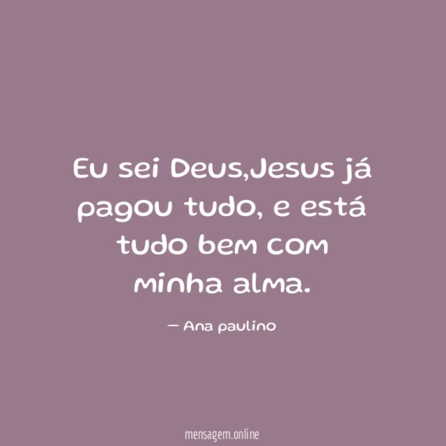 Eu sei Deus