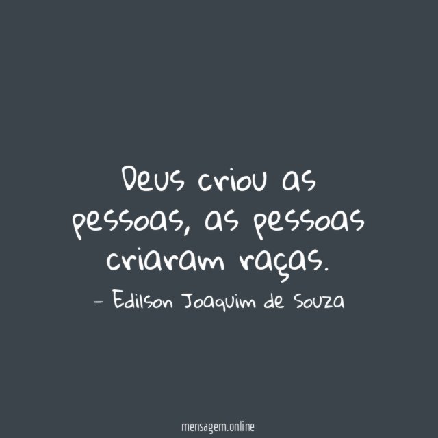 Deus criou as pessoas
