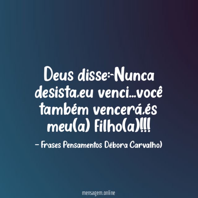 Deus disse