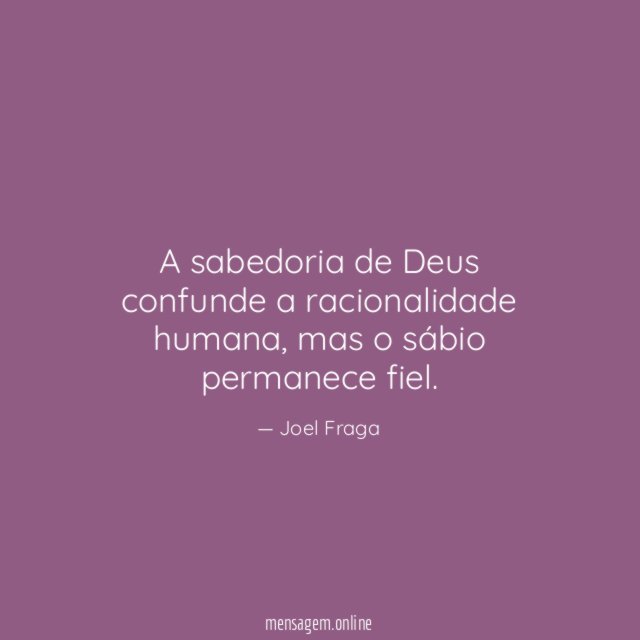 A sabedoria de Deus confunde a racionalidade humana