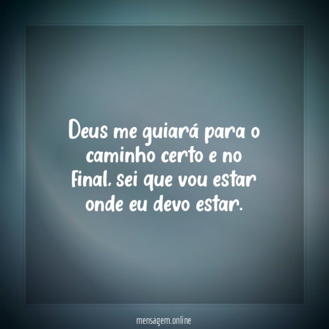 Deus me guiará