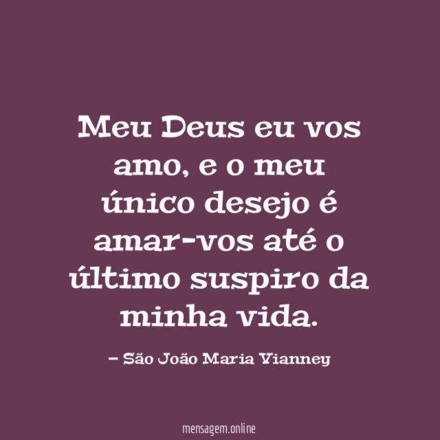 Meu Deus eu vos amo