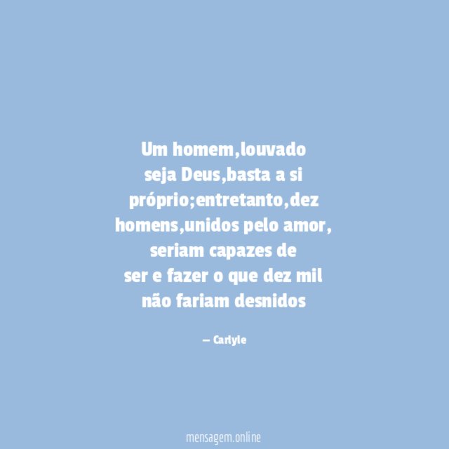 Um homem