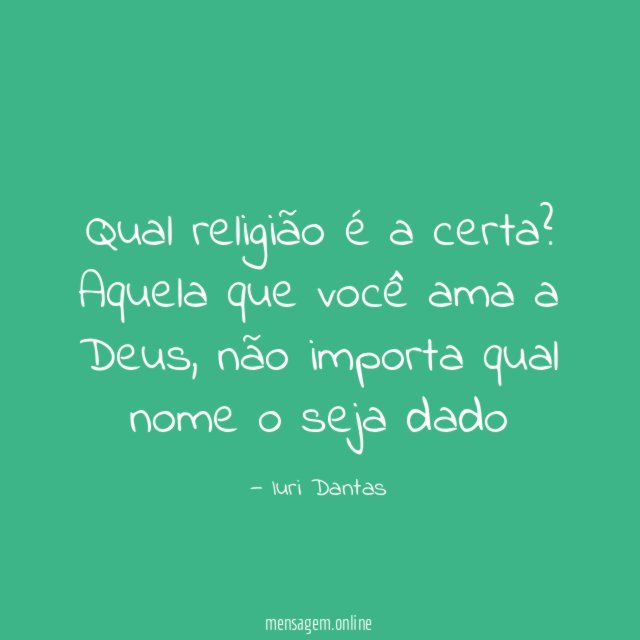 Qual religião é a certa