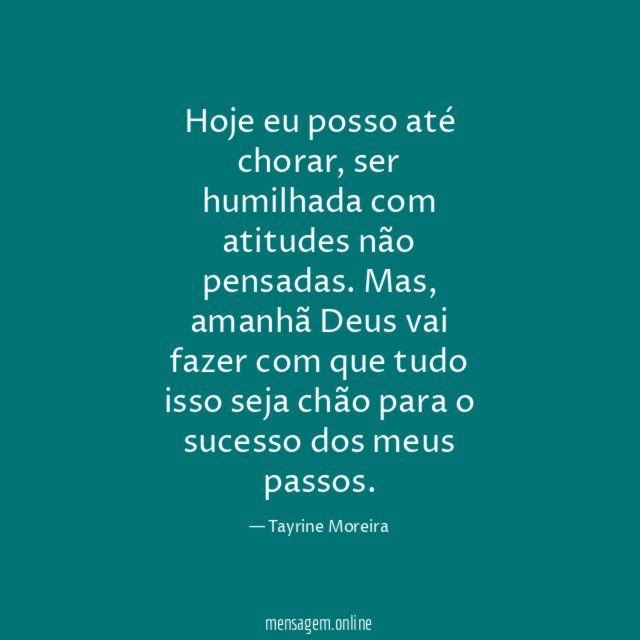 Hoje eu posso até chorar
