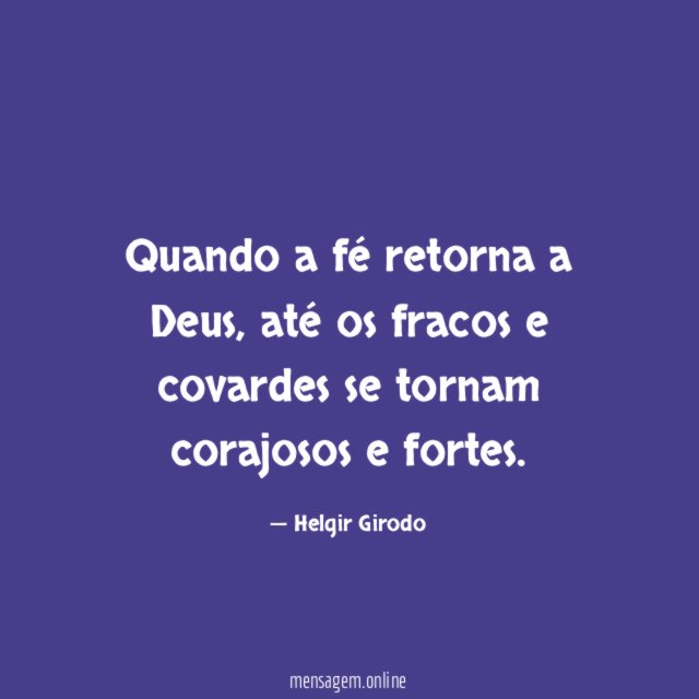 Quando a fé retorna a Deus