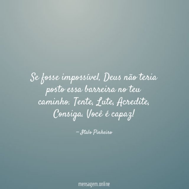 Se fosse impossível