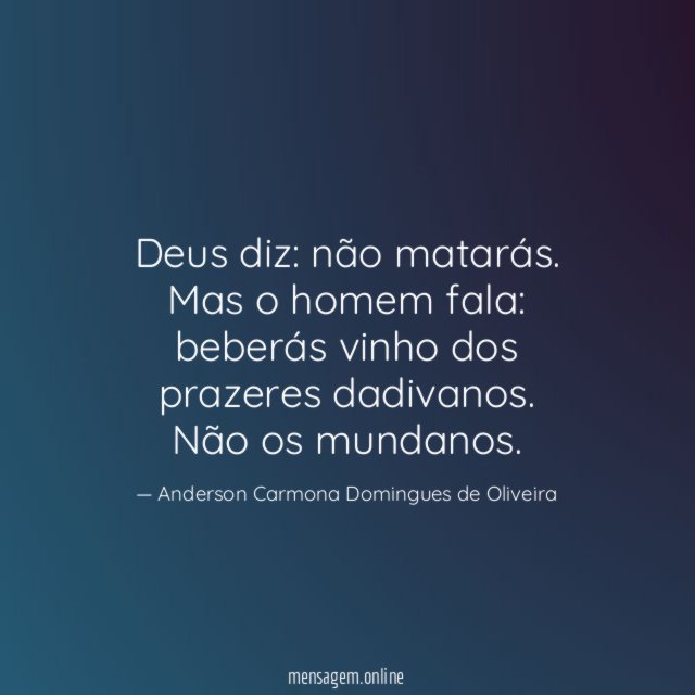 Deus diz