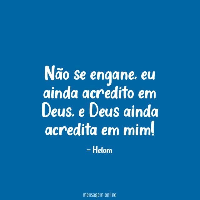 Não se engane