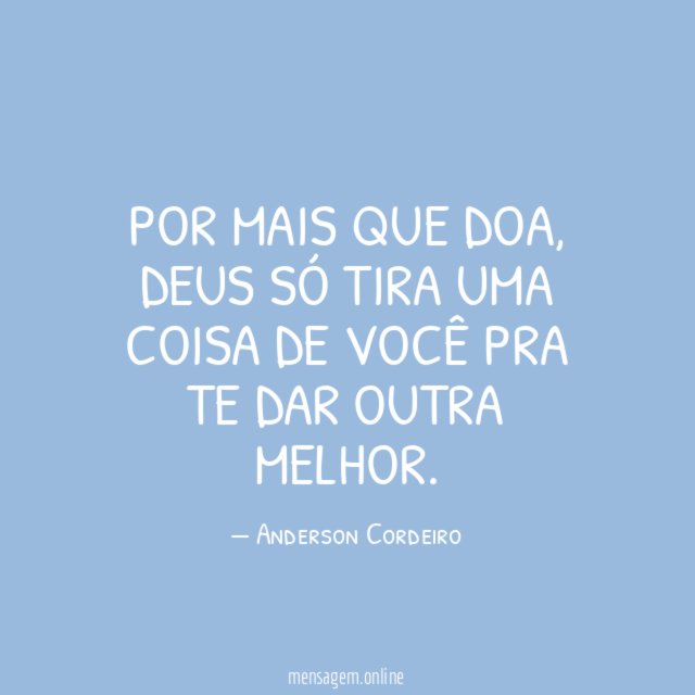 Por mais que doa