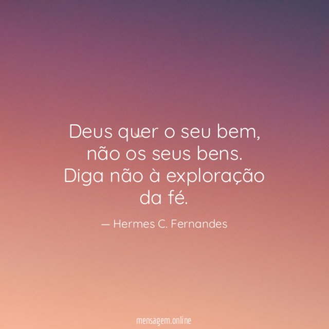 Deus quer o seu bem