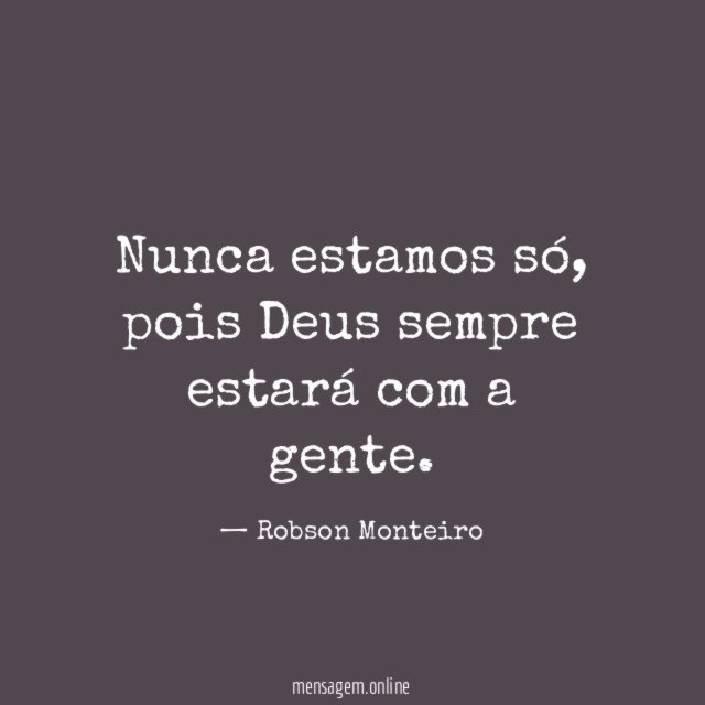 Nunca estamos só
