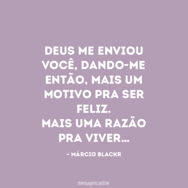 Deus me enviou você