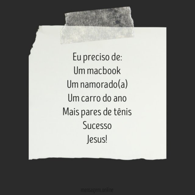 Eu preciso de