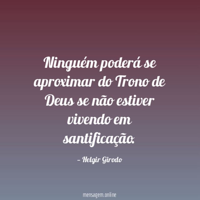 Ninguém poderá se aproximar do Trono de Deus
