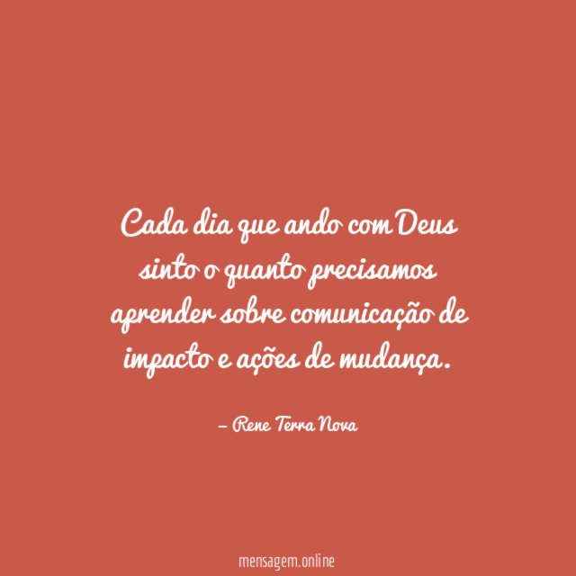 Cada dia que ando com Deus sinto