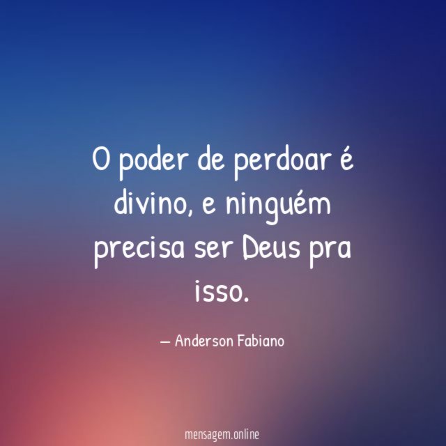 O poder de perdoar é divino