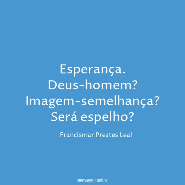 Esperança.