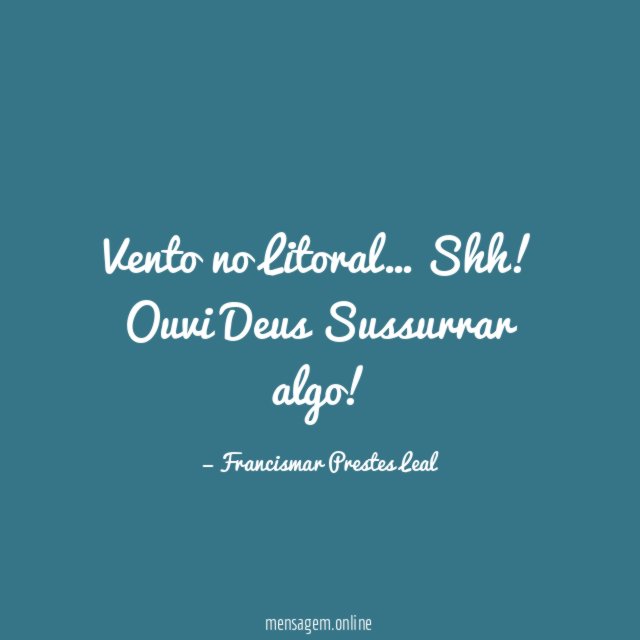 Vento no Litoral…