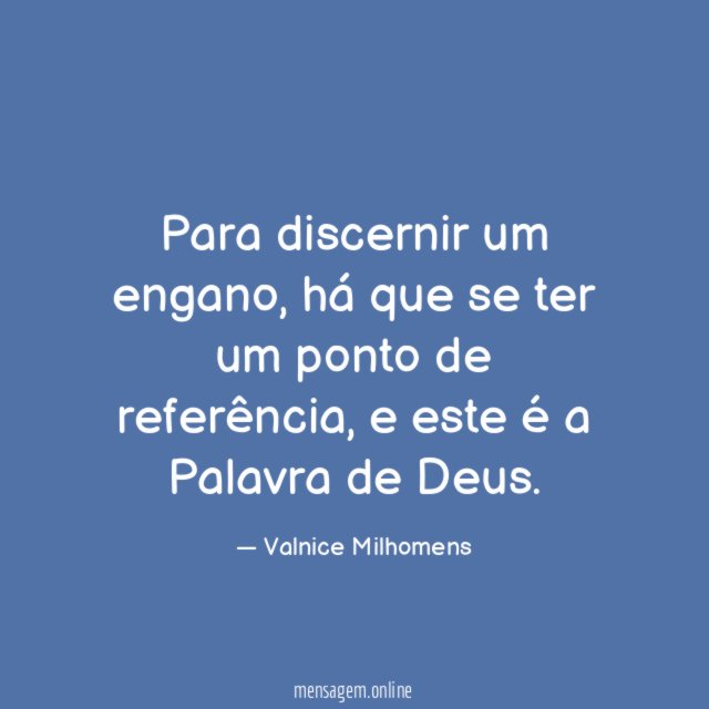 Para discernir um engano