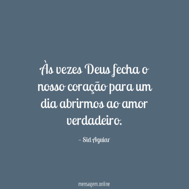 Às vezes Deus fecha o nosso coração para