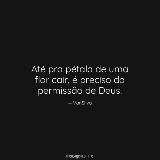 Até pra pétala de uma flor cair