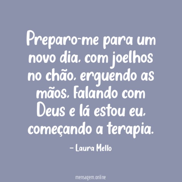 Preparo-me para um novo dia