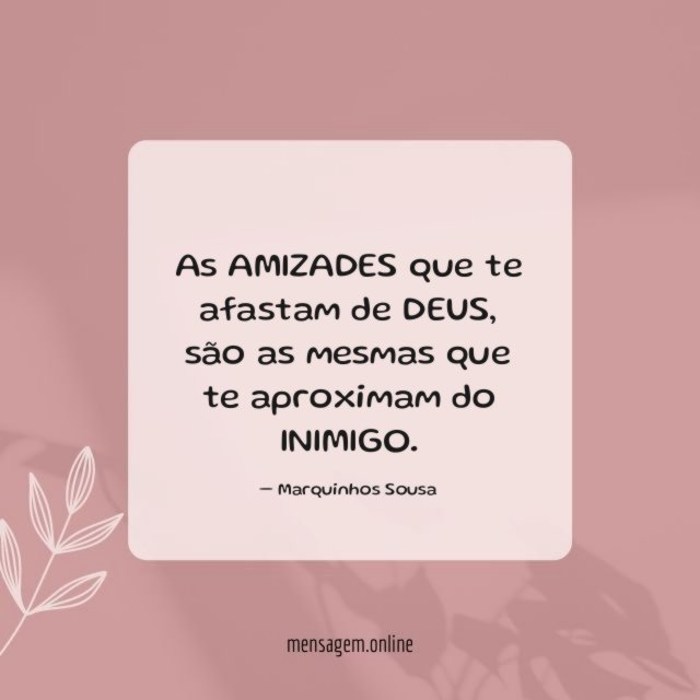 As AMIZADES que te afastam de DEUS
