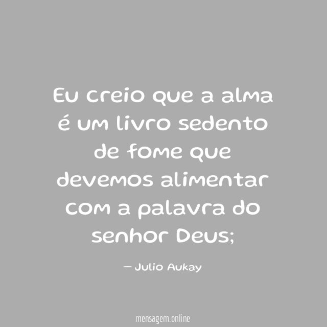 Eu creio que a alma é um livro
