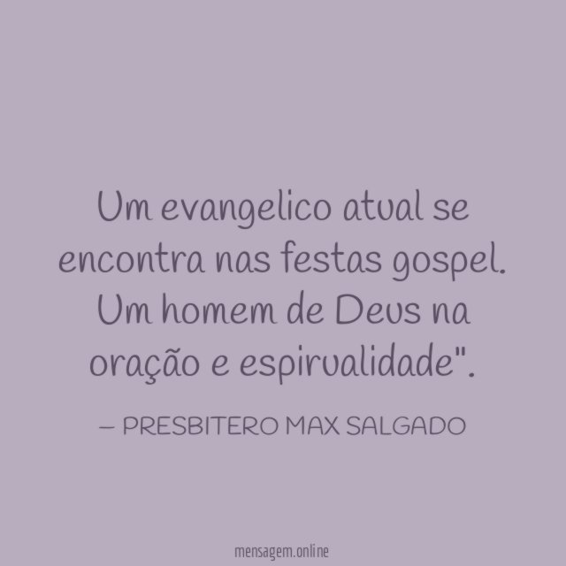 Um evangelico atual se encontra nas festas gospel