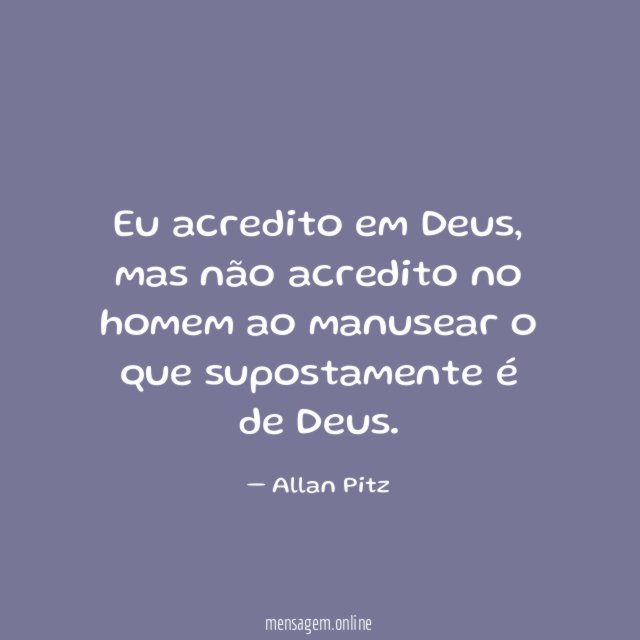 Eu acredito em Deus