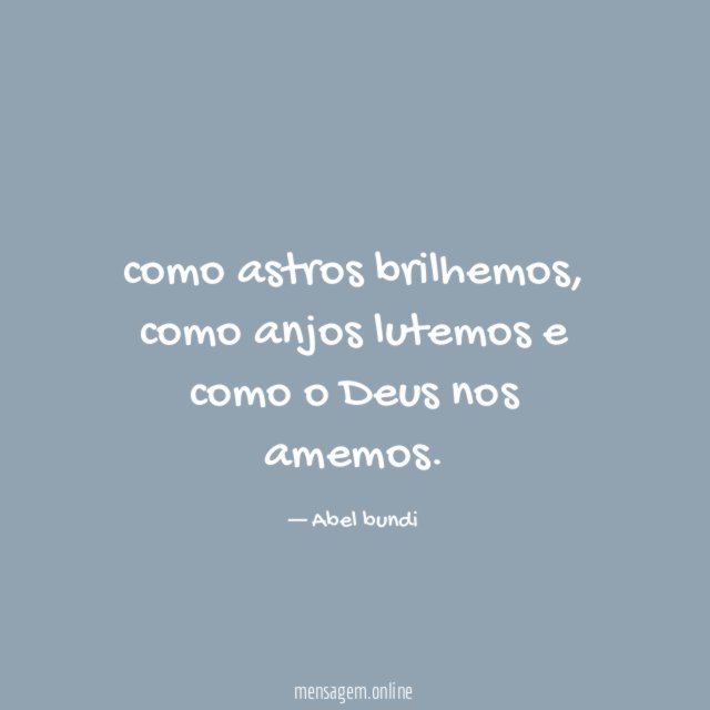 como astros brilhemos