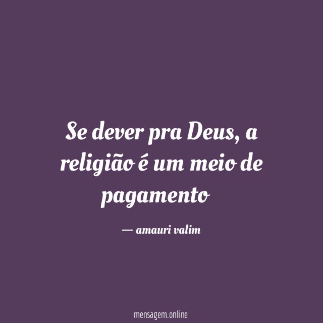 Se dever pra Deus