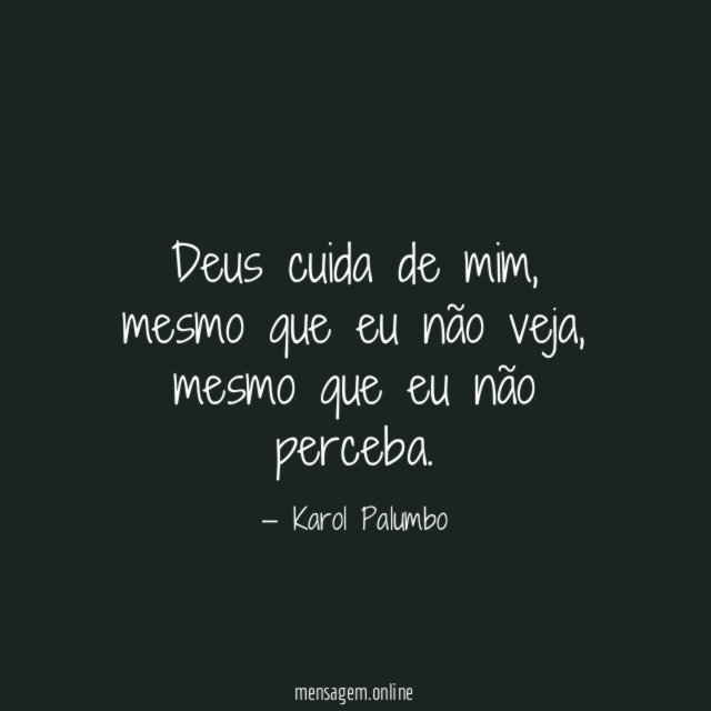 Deus cuida de mim