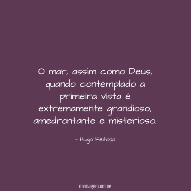 O mar