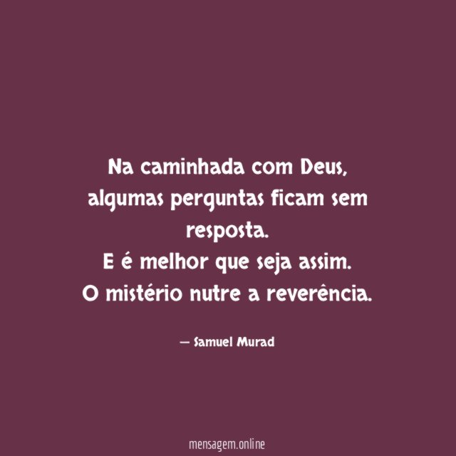Na caminhada com Deus