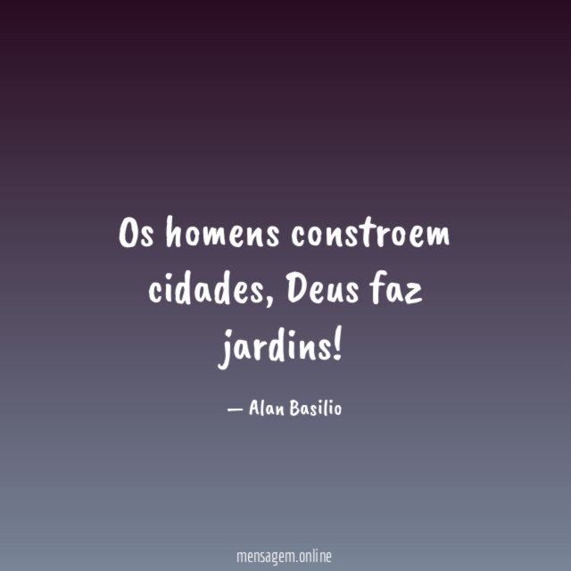 Os homens constroem cidades