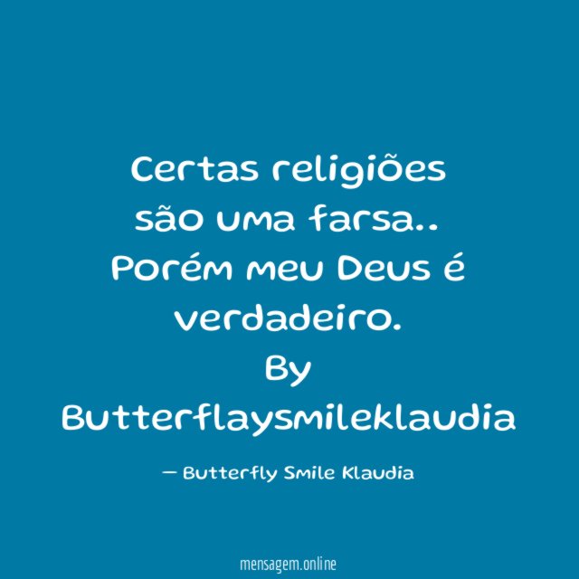 Certas religiões são uma farsa