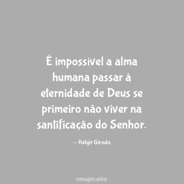 É impossível a alma humana passar à eternidade