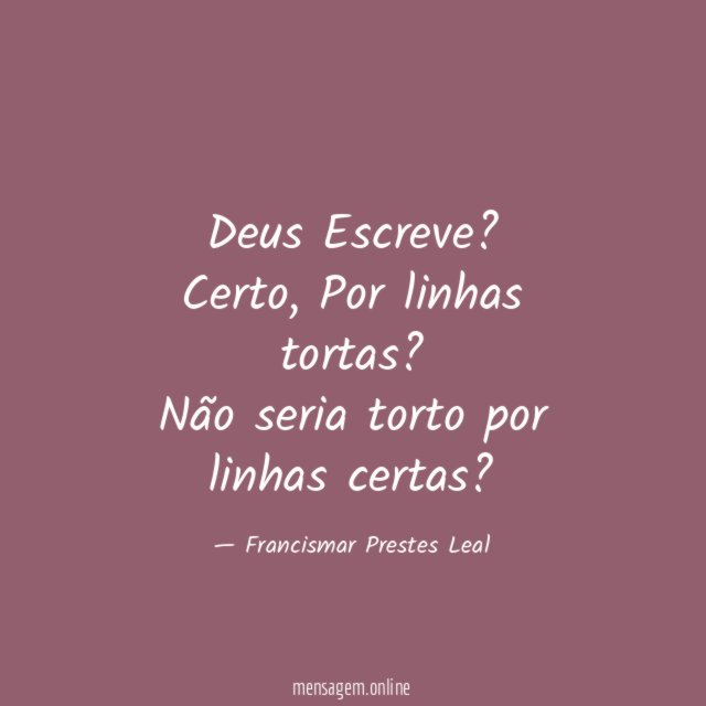 Deus Escreve?