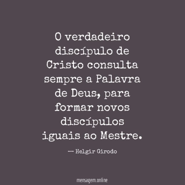 O verdadeiro discípulo de Cristo consulta sempre a Palavra de Deus